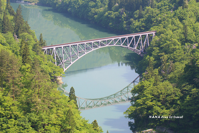 日本東北》福島自由行 日本只見線夢幻鐵道迷必訪。第一只見川橋樑。 - Nana愛旅行札記