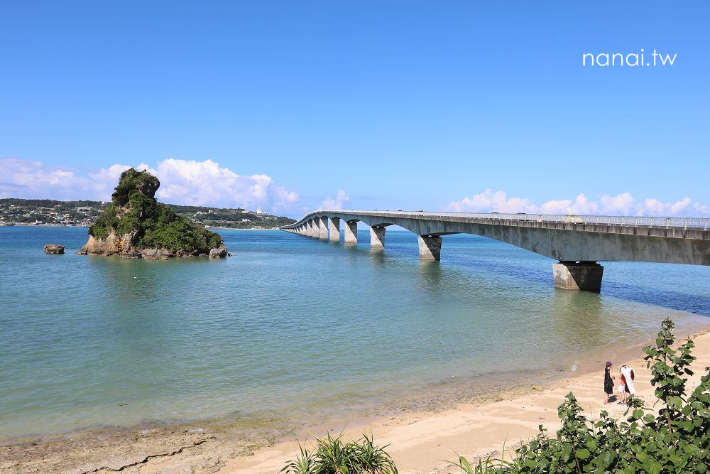沖繩》古宇利大橋。海天一色湛藍美麗海景,沖繩最長2公里跨海大橋 - Nana愛旅行札記