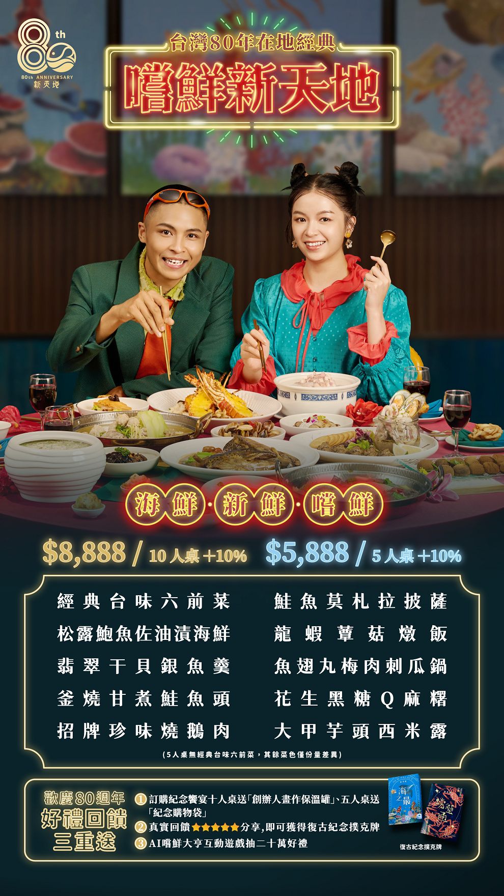新天地餐飲集團80周年,推出限時期間紀念桌菜,品牌同步販售 - Nana愛旅行札記 新天地餐飲集團80周年,推出限時期間紀念桌菜,品牌同步販售 - Nana愛旅行札記