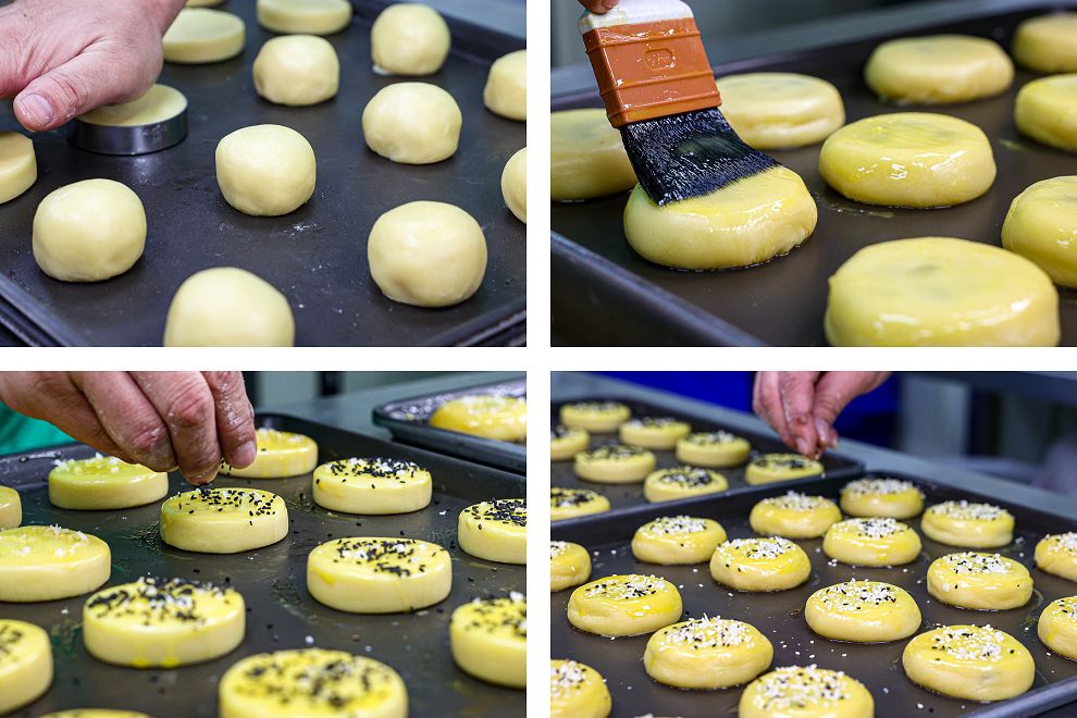 彰化田中橙義製研所！秒殺黃金田燒餅，外皮香酥，奶香與微甜奶糖餡好吃 - Nana愛旅行札記