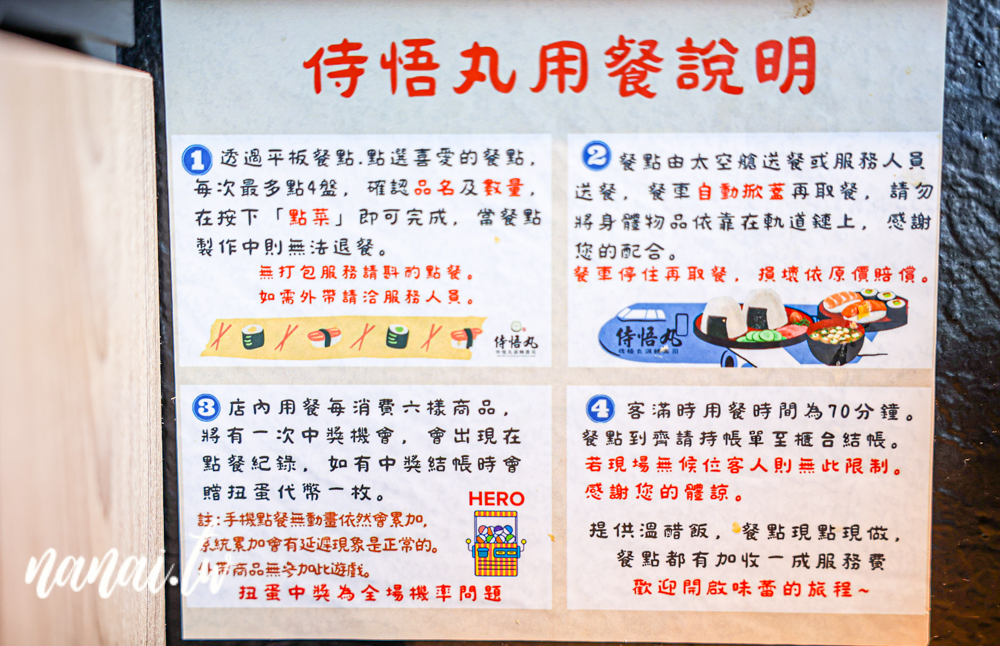 超人氣侍悟丸迴轉壽司員林店！小火車送餐，現點現做手捏溫醋飯 - Nana愛旅行札記
