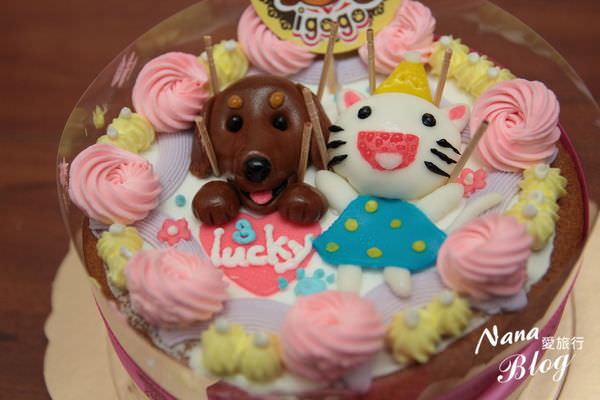 8月份壽星。辣奇LUCKY 滿三歲 生日快樂，Igogo造型蛋糕烘焙坊。 2015/104.08.05